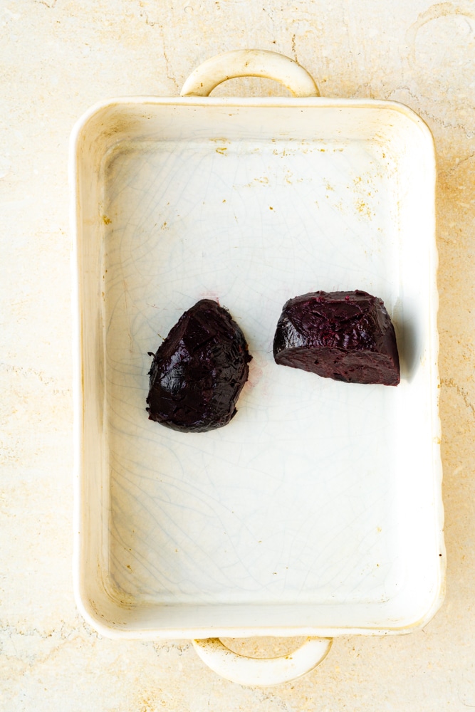 beets in baking pan