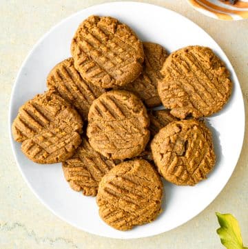 vegan almond butter cookies with chocolate chips and orange zest