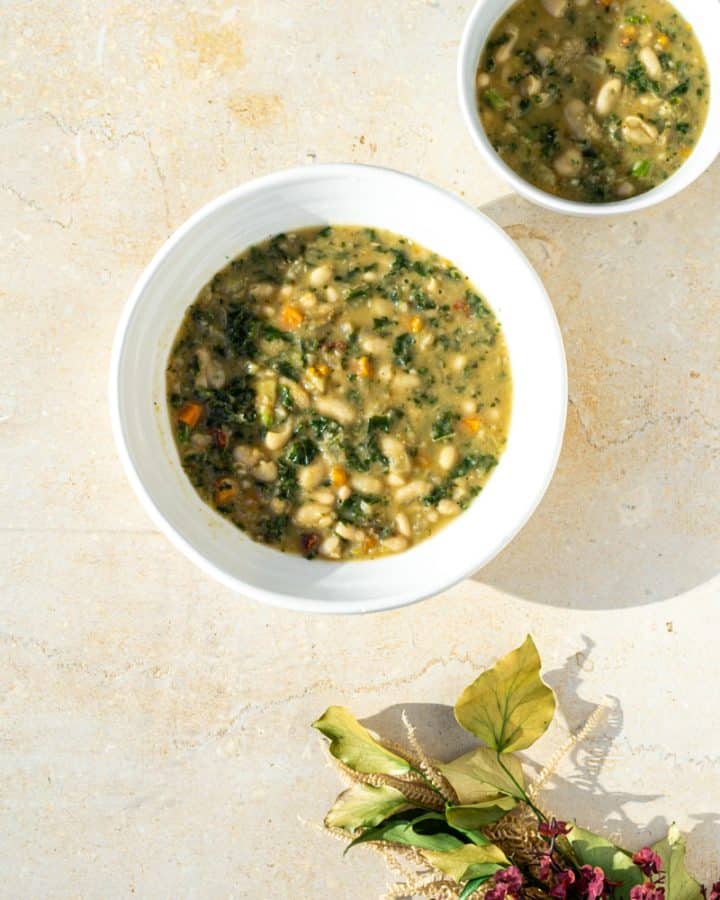 white bean soup with kale